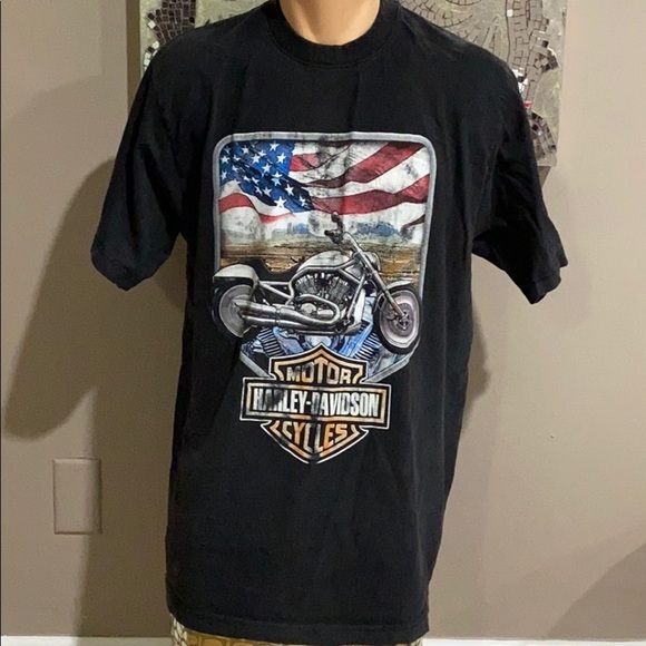 Vintage Gold Series Harley Davidson Tee Shirt - Picture 1 of 4